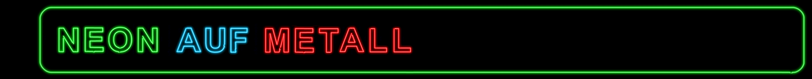 Neon auf Metall als Hintergrund